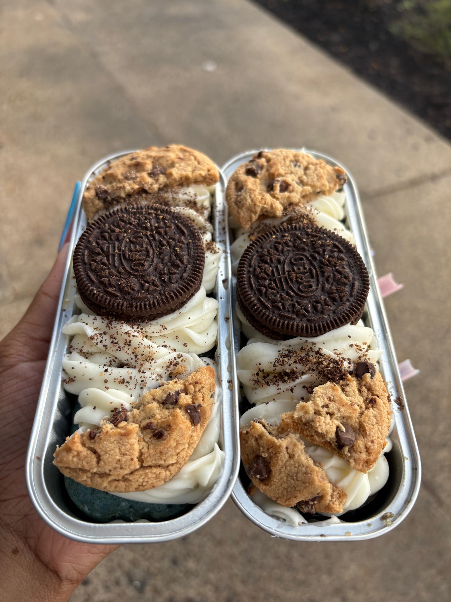 Cookie Monster Tres Leches Mini Loaf Cake