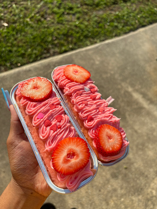 Strawberry Tres Leches Mini Loaf Cake